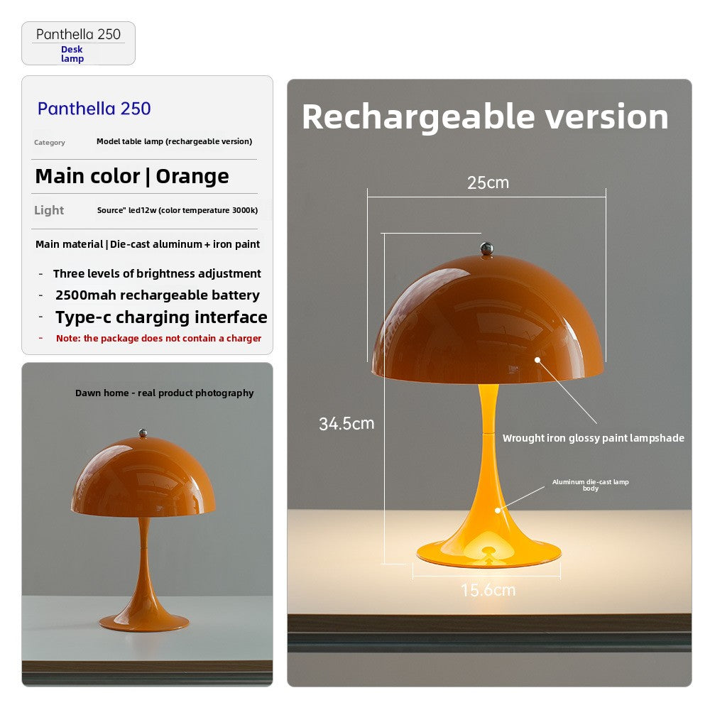 Sculptural Mushroom Table Lamp