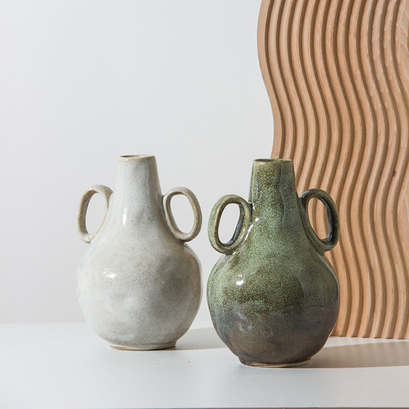 Glazed Ceramic Flower Vase