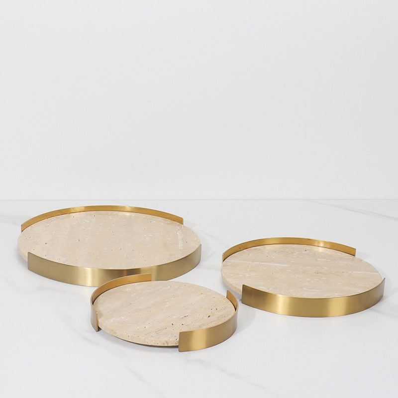 Round Marble Storage Tray