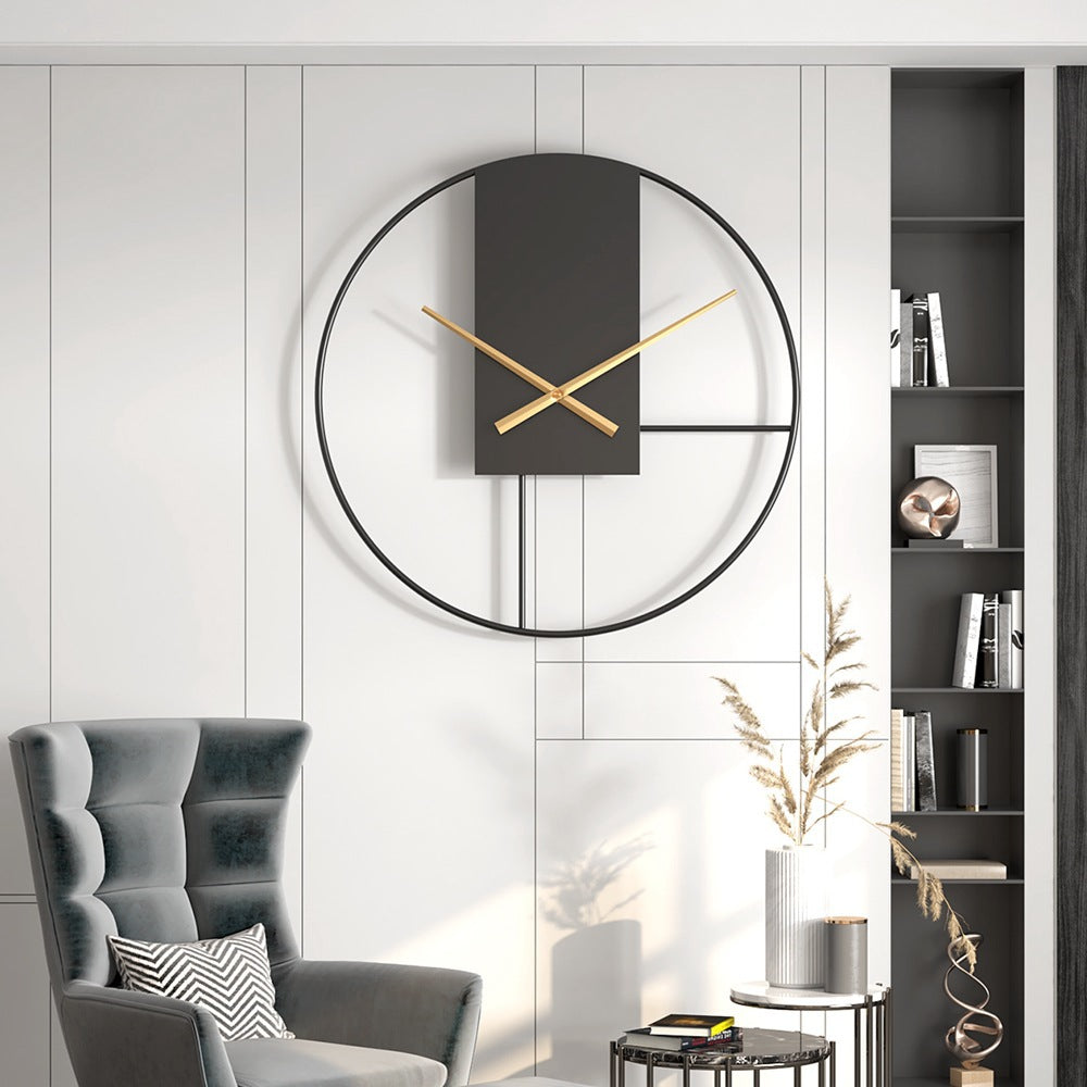 Large Metal Wall Clock
