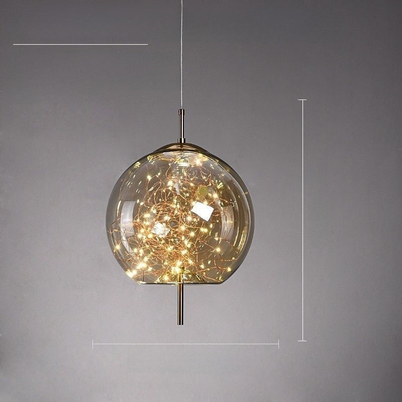 Smoked Glass Pendant Light