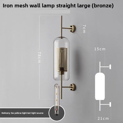Refined Glass Shade Wall Light