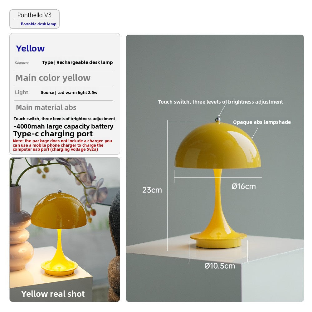 Sculptural Mushroom Table Lamp