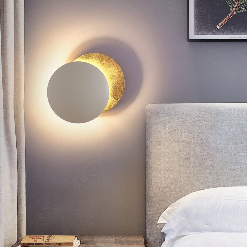Sculptural Lunar Eclipse Wall Light