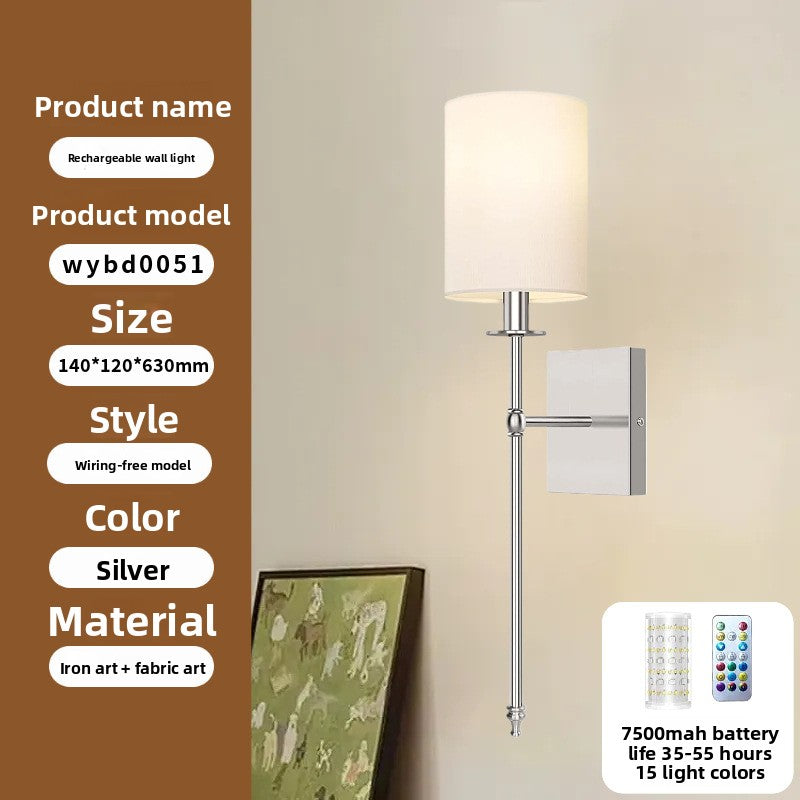 Wireless Fabric Wall Light