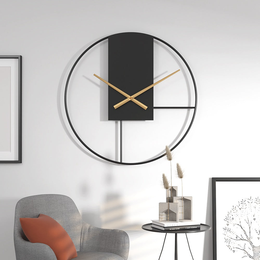 Large Metal Wall Clock