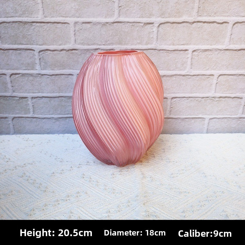 Handcrafted Luminous Glass Vase
