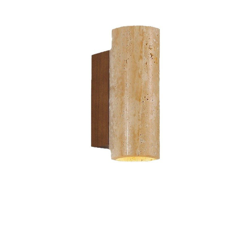 Natural Travertine LED Wall Light
