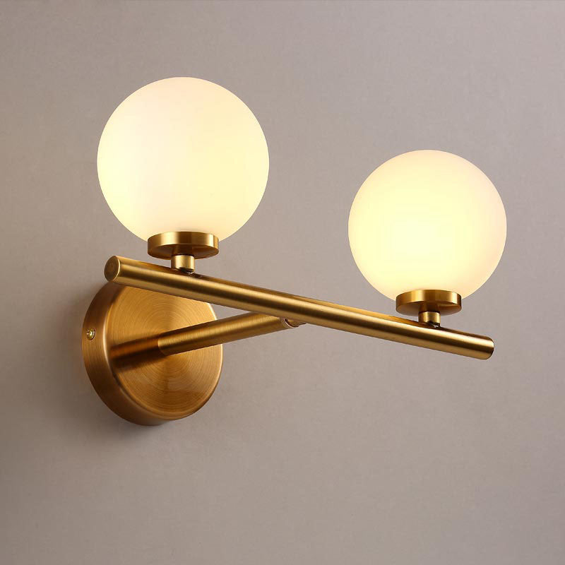 Electroplated Gold Glass Wall Light