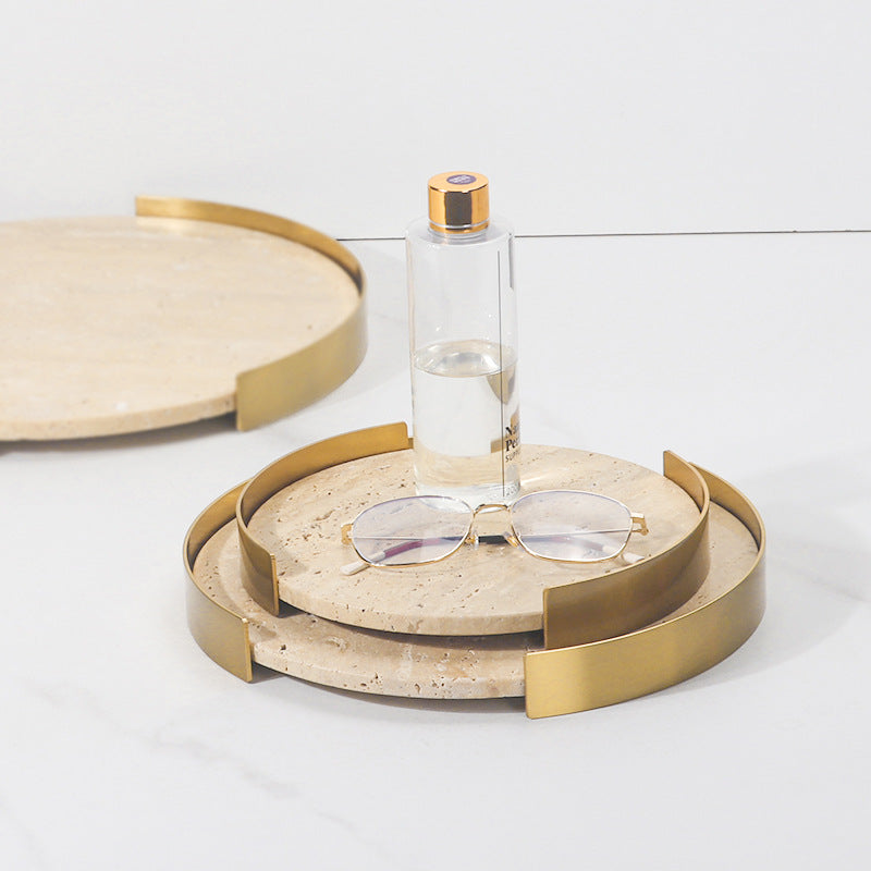 Round Marble Storage Tray