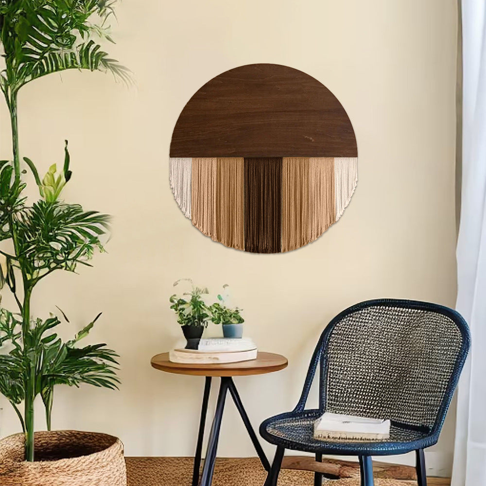 Handcrafted Woven Round Wall Tapestry