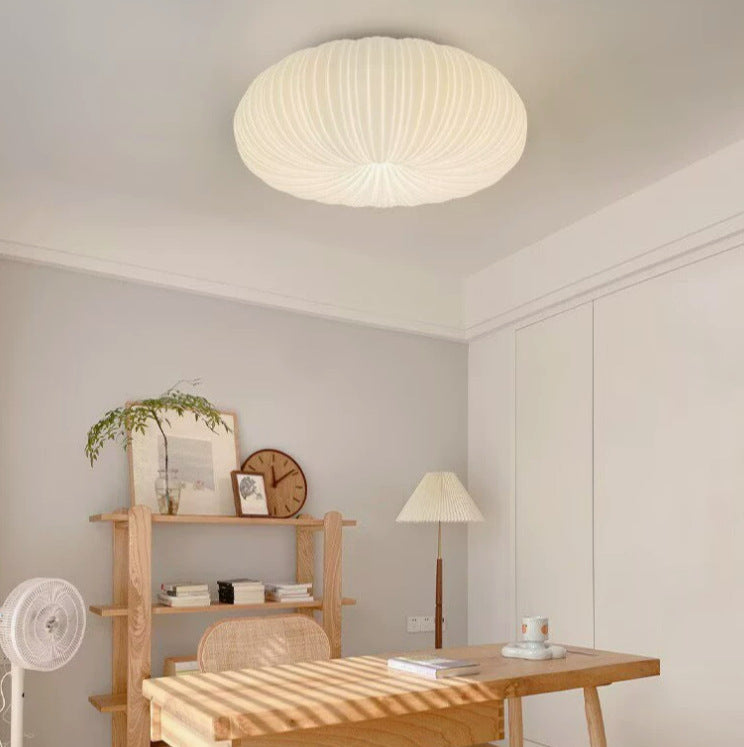 Sculptural Pumpkin LED Ceiling Light