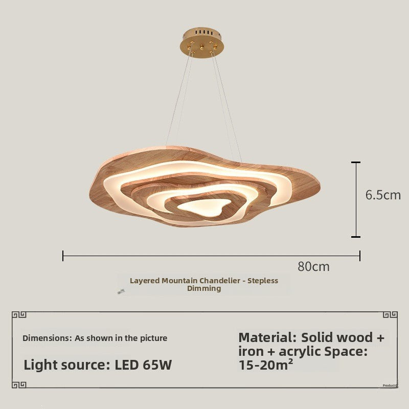 Dimmable Wooden LED Ceiling Light