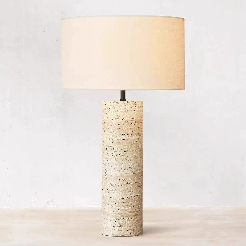 Textured Cave Stone Table Lamp