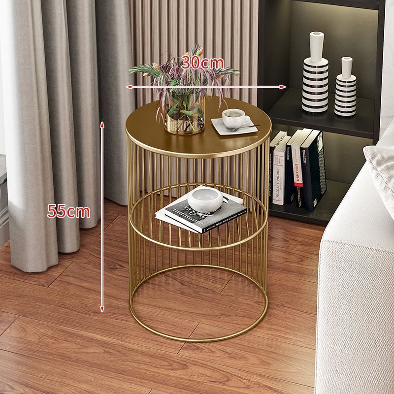 Slim Marble Top Side Table