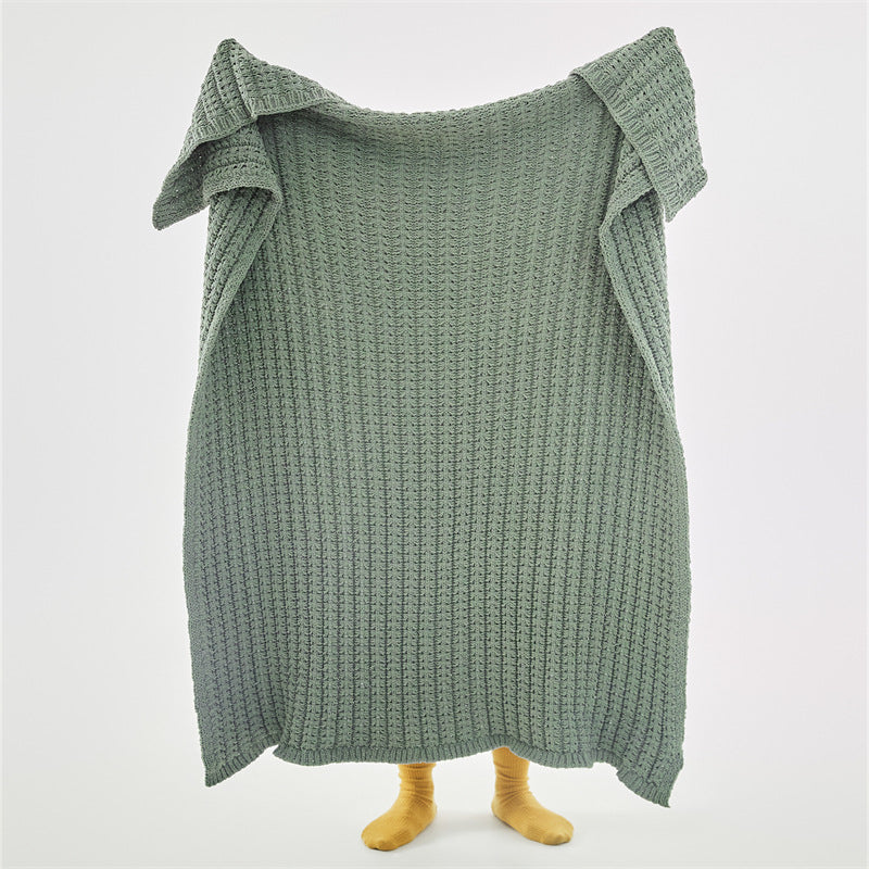 Soft Chenille Knitted Blanket