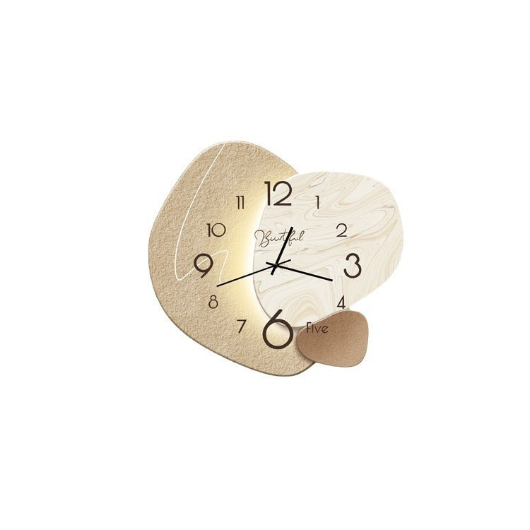 Elegant Oval Quartz Wall Clock