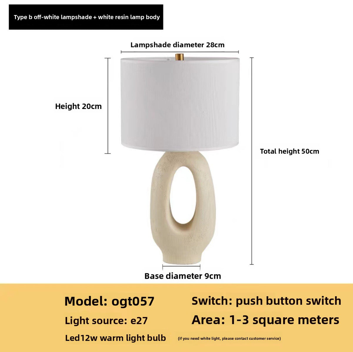 Wabi-Sabi Resin Table Lamp
