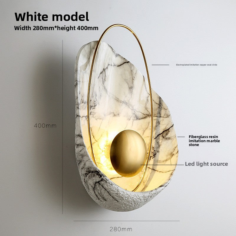Dimmable Shell Wall Light