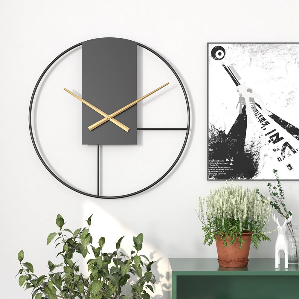 Large Metal Wall Clock