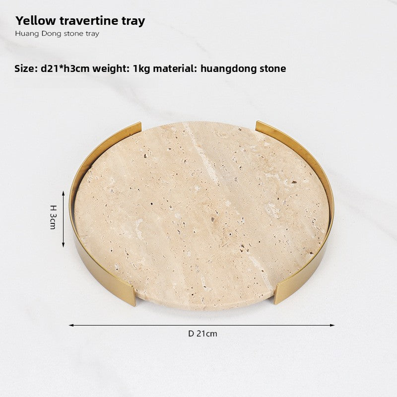 Round Marble Storage Tray