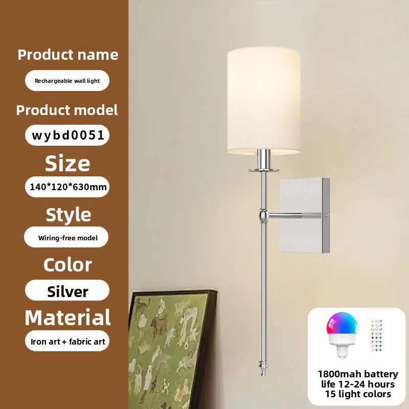 Wireless Fabric Wall Light
