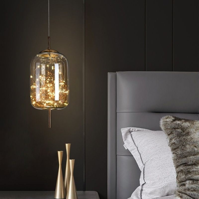 Smoked Glass Pendant Light