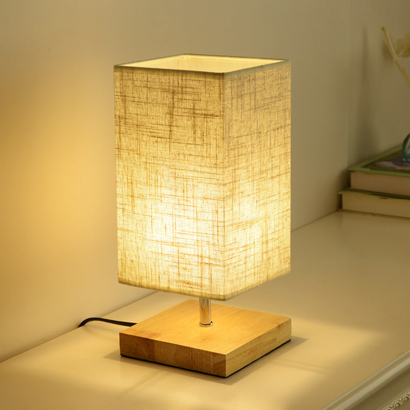 Pleated Linen Shade Table Lamp