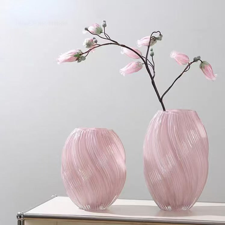 Handcrafted Luminous Glass Vase