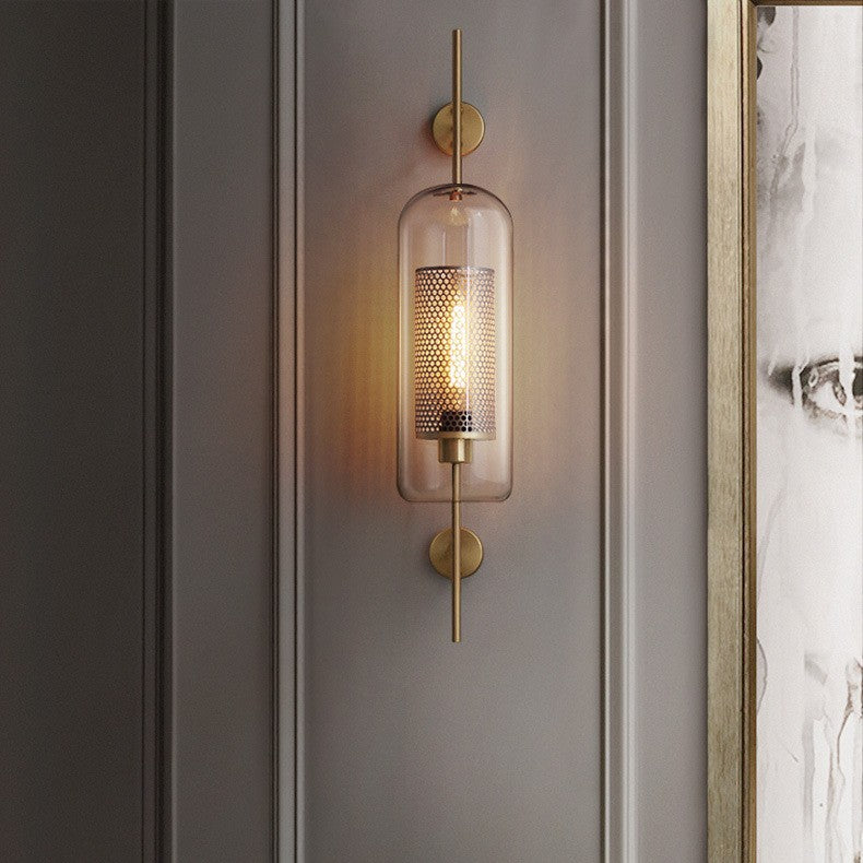 Refined Glass Shade Wall Light