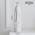 Glazed Face Art Ceramic Vase