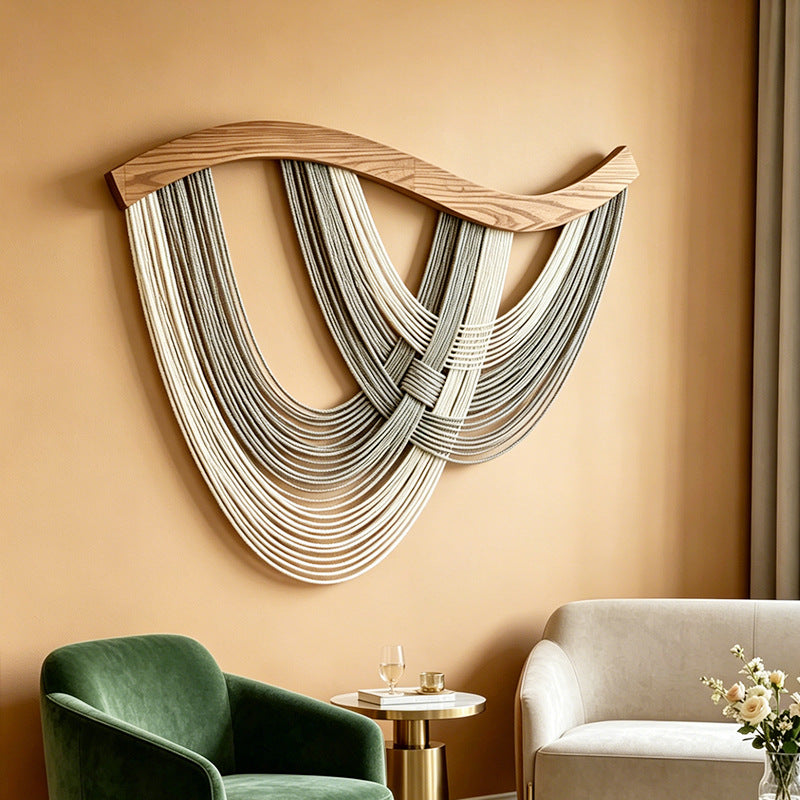 Textured Cotton Rope Wall Tapestry