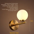 Electroplated Gold Glass Wall Light