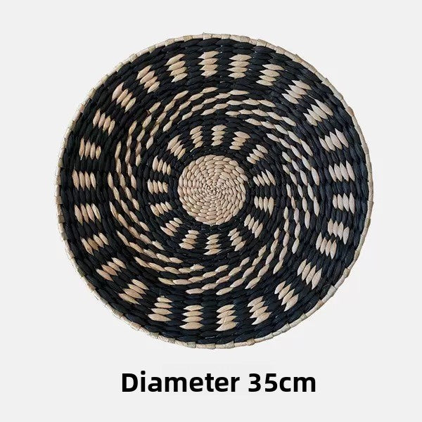 Artisan Handwoven Straw Wall Decor