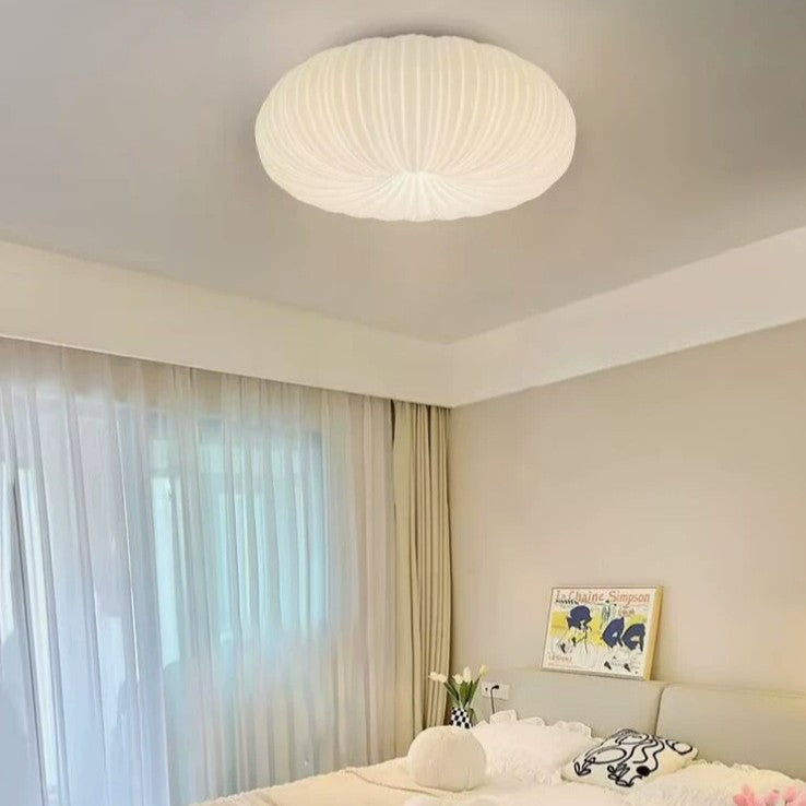 Sculptural Pumpkin LED Ceiling Light
