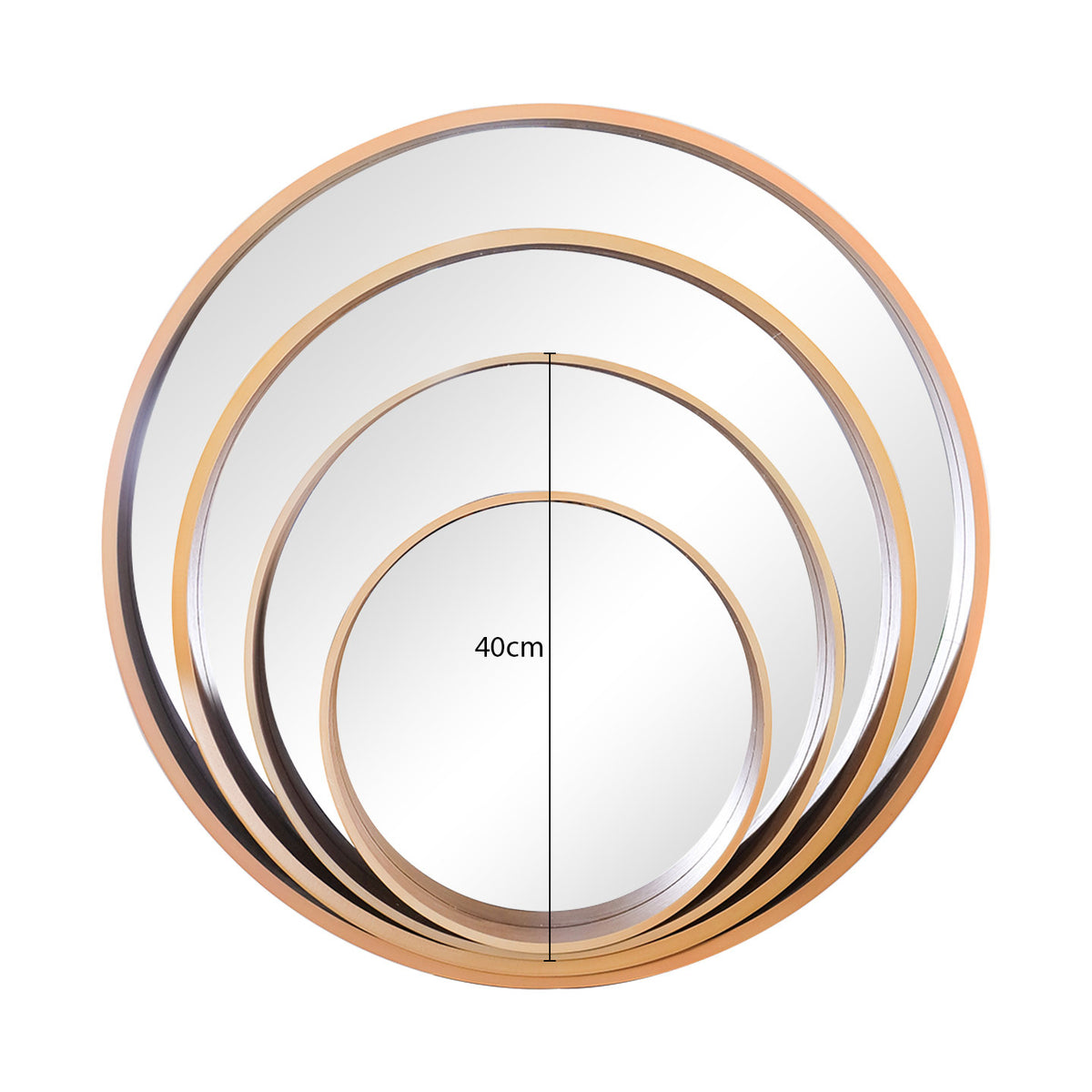 Natural Solid Wood Round Mirror