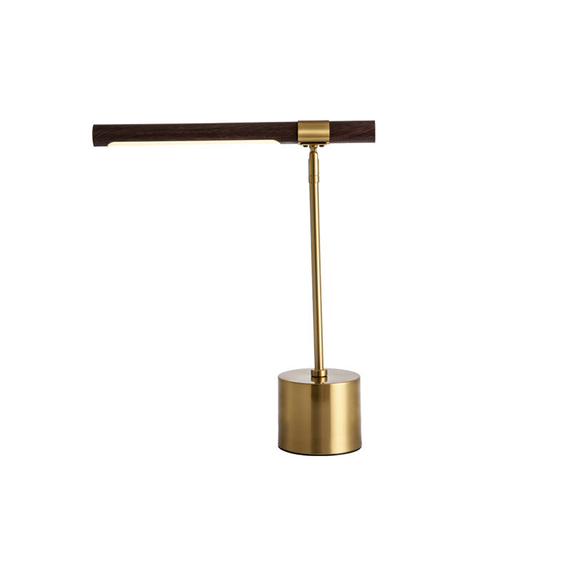 Warm Wood Grain Table Lamp