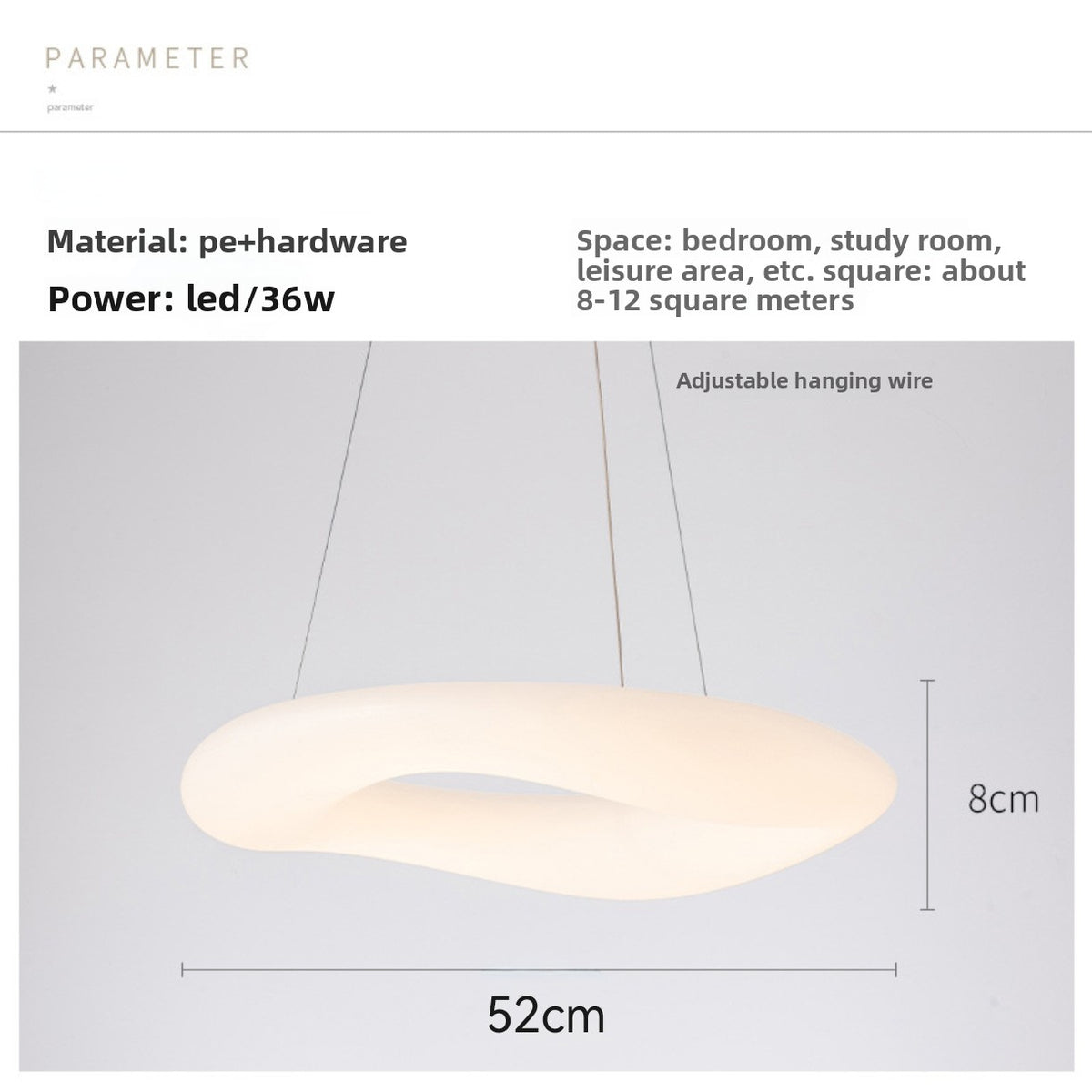 Dimmable Donut LED Pendant Light