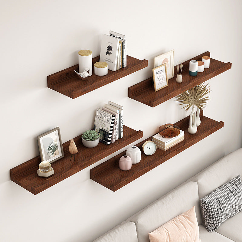 Slimline Solid Wood Wall Shelf