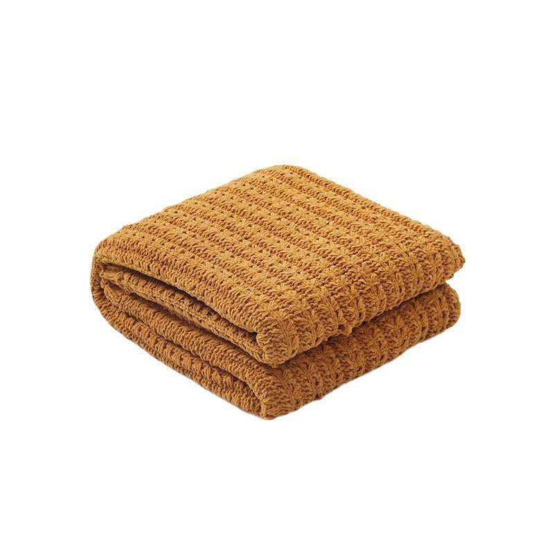 Soft Chenille Knitted Blanket