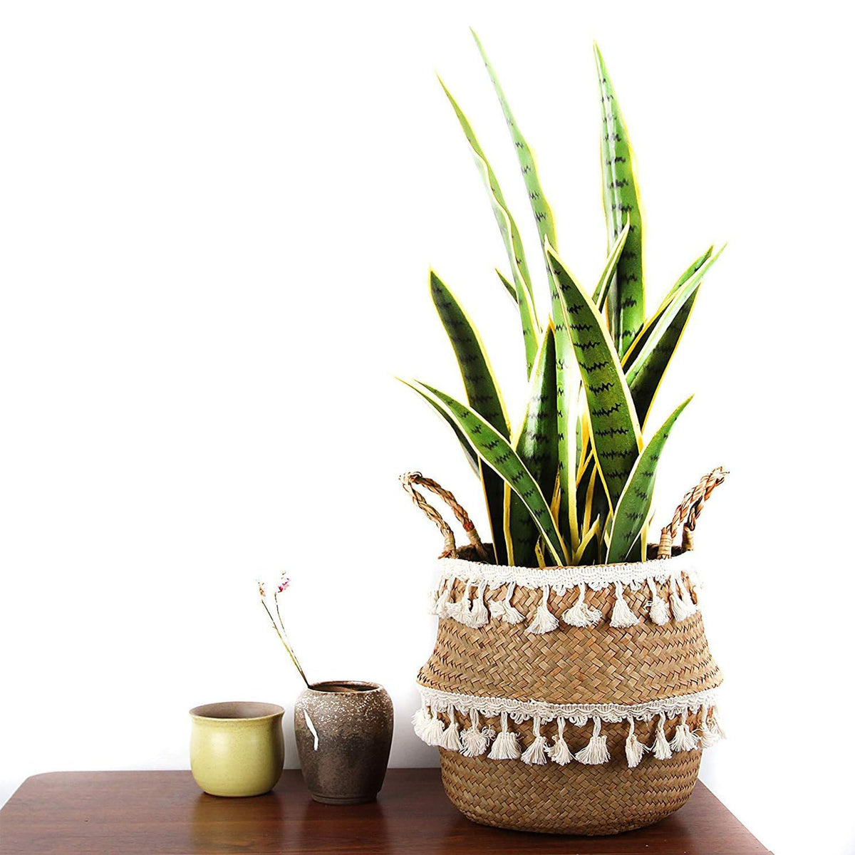 Foldable Woven Flower Pot Basket