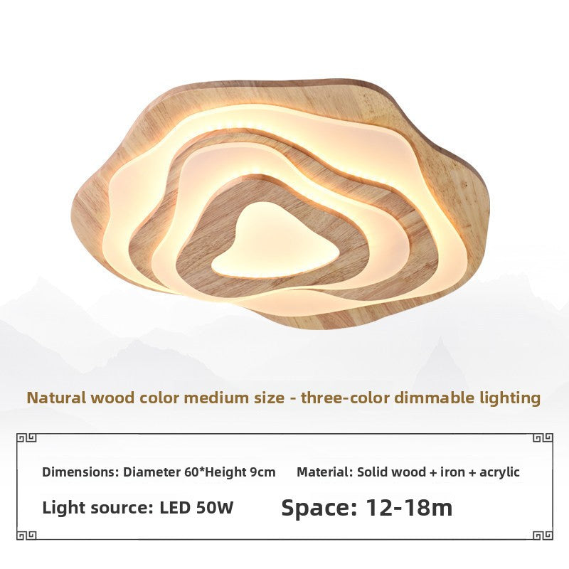 Dimmable Wooden LED Ceiling Light