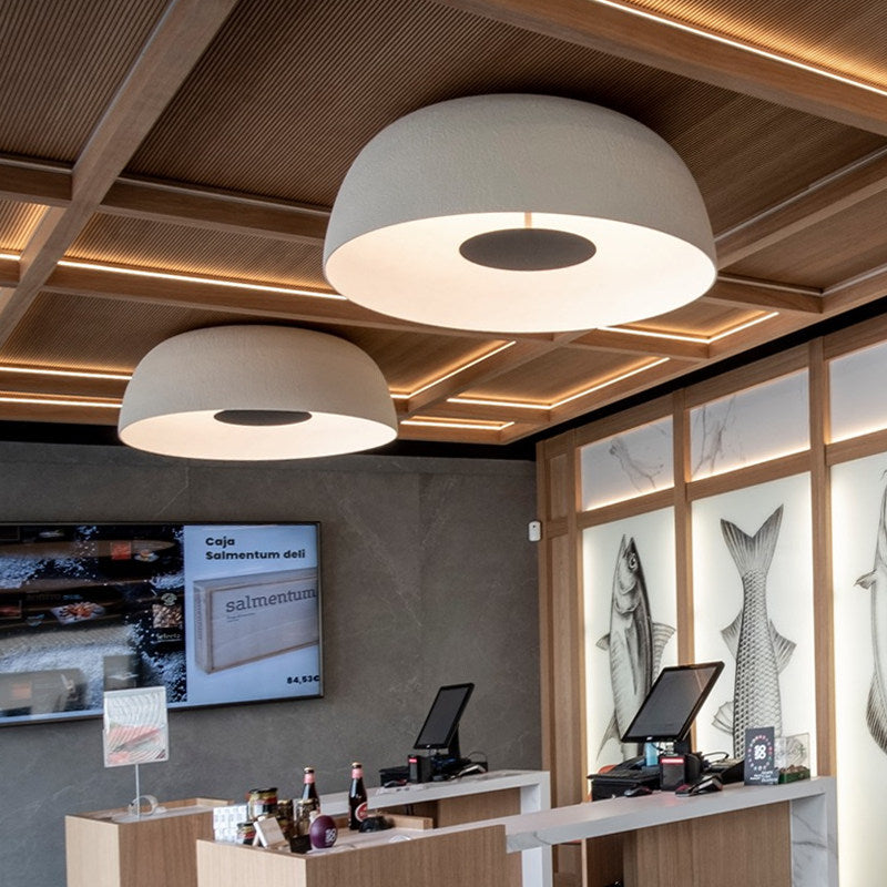 Dimmable Macaron Drum Ceiling Light