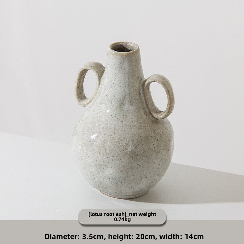 Glazed Ceramic Flower Vase