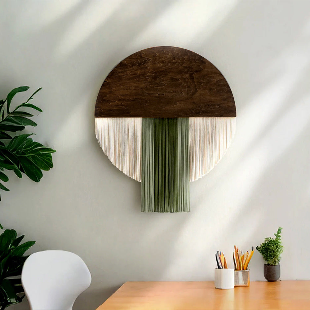 Handcrafted Woven Round Wall Tapestry