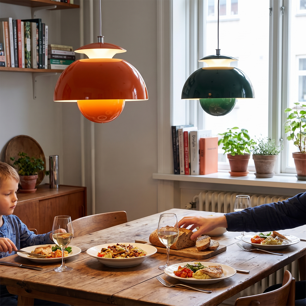 Bauhaus pendant light in a lifestyle setting